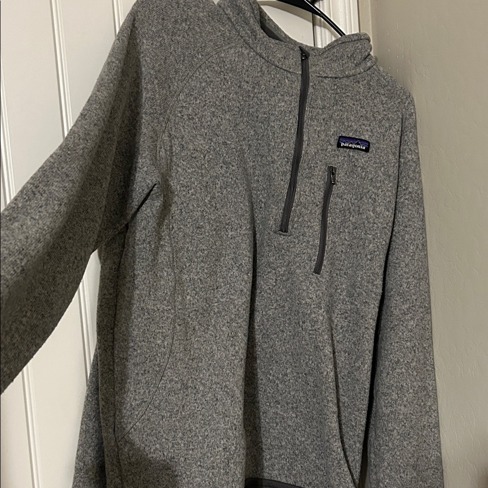 Patagonia Men's Zip-Up Gray Sweater